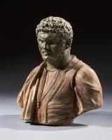 19th Century Portrait Busts of Caesars Marcus Aurelius and Caracalla