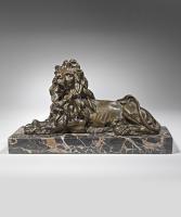early Nineteenth Century bronze lions
