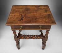 William and Mary Period Single Drawer Side Table