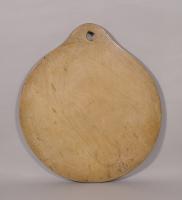 S/5094 Antique Treen Early 19th Century Welsh Sycamore Bread Board
