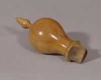 S/5100 Antique Treen 19th Century Sycamore Cuckoo Whistle