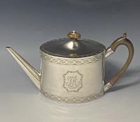 Georgian silver teapot Henry Chawner 1791