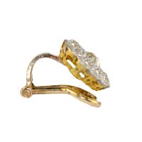 Edwardian Diamond Cluster Clip Earrings circa 1920
