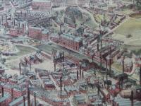 Leeds Yorkshire antique print prospect