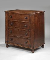 Regency period oak chest of drawers