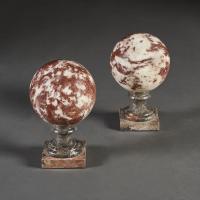 19th Century Italian Marble Spheres