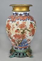 A large Chinese Imari vase, c.1730, with later French mounts