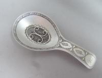 A very fine George III Caddy Spoon made in Birmingham in 1804 by Samuel Pemberton