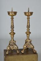 Pair of brass altarsticks