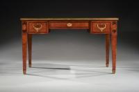 Fine 19th Century French Neoclassical Style Amboyna And Gilt Bronze Mounted Writing Table