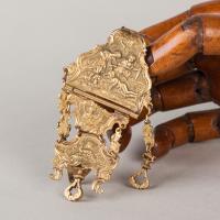 18th Century rococo gilt metal chatelaine