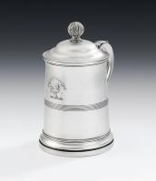 An exceptionally rare George IV Indian Colonial Drinking Tankard made in Calcutta Circa 1830 by Hamilton & Company