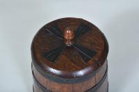 Large scale coopered treen barrel