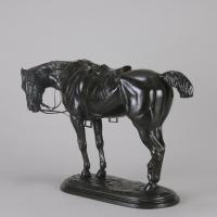19th Century Animalier bronze entitled "Tired Hunter" by John Willis-Good