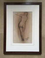 Nude - Drawing by Marcel Delmotte