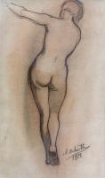 Nude - Drawing by Marcel Delmotte