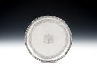 A very rare George III Salver/Stand made in London in 1784 by Hester Bateman