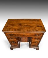 George III Chippendale period mahogany kneehole desk
