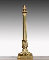 Antique Regency brass table lamp