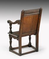 James I carved oak wainscot armchair