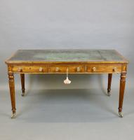 George III Regency period rosewood writing/ library table