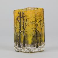 Early 20th Century Vase Entitled "Winter Vase" by Daum Frères, Circa 1900