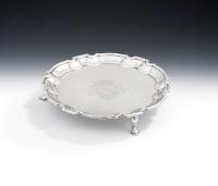A fine George II Salver made in London in 1734 by George Hindmarsh