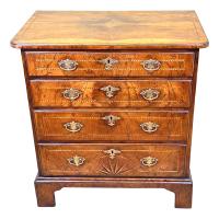 Small 18th Century Walnut Chest Of Drawers