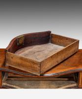 George III sycamore and marquetry serpentine pier commode