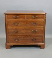 George III Chippendale period mahogany chest of drawers