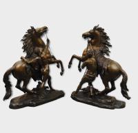 A Fine Pair of Mid 19th Century Marley Horses