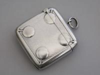 Edwardian Arts & Crafts Silver Vesta Case