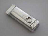 Victorian Novelty Silver Combined Whistle and Vesta Case