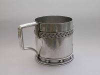 Arts & Crafts Masonic Silver Mug.