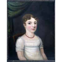 English Regency Paintings of Sisters, Oil on Canvas, A Pair Early 19th Century