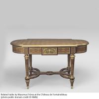 Louis XVI Style Gilt-Bronze and Marquetry Centre Table