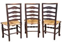 Set Of 8 Georgian Farmhouse Dining Chairs