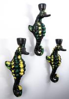 Ferlay Vallauris Hippocampe wall lamps