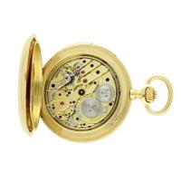 Vacheron & Constantin 18ct Yellow Gold Hunter Case Triple-Date Moon Phase Minute Repeating Pocket Watch. Circa 1916