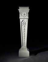 A Fine Pair of George III Period White Painted Pedestals Attributed to Robert Adam