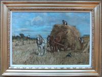 oil painting on canvas james william Booth Staithes Group Yorkshire