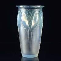 Early 20th Century glass vase entitled “Ceylan Vase” by René Lalique