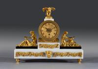 Regency Bronze Mantel Timepiece - front