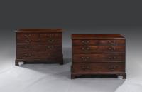 Pair of 18th Century Matched Chests - front