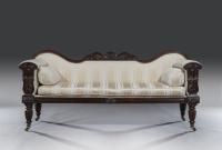 Pair of 19th Century Rosewood Sofas - sofa 1 front