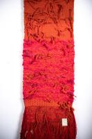 Colourful 1980s linen wall hanging by Edward Baran