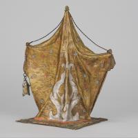 Early 20th Century Cold-Painted bronze"Bedouin in a Tent" by Franz Bergman