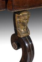 Egyptian Revival Regency Console Table - leg detail
