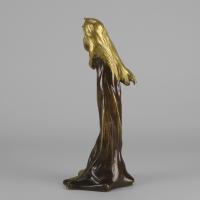 Early 20th Century bronze entitled “Jeune Femme” by C Peyre