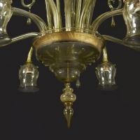 Murano Glass Chandelier Attributed to Venini